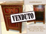 comodino-indiano-rosso